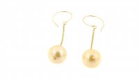 Ohrgehänge GOLD Perlen goldfarben mit Haken